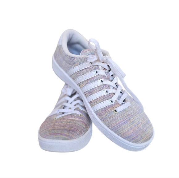 K-Swiss Shoes - K-Swiss Court Pro II T CMF Rainbow White Lace Up Sneakers 7.5